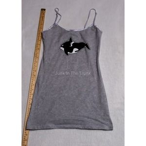 Grey Women's Tank Basic Cami Size Medium